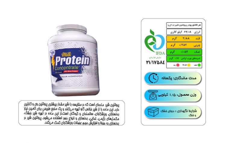 پودر کنسانتره پروتئین شیر MPC